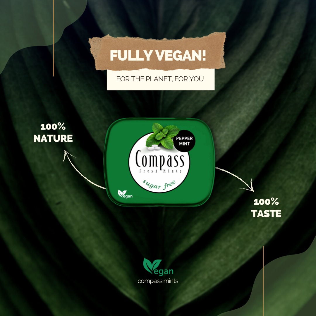 Compass Mints sind jetzt vegan Powermints GmbH Shop